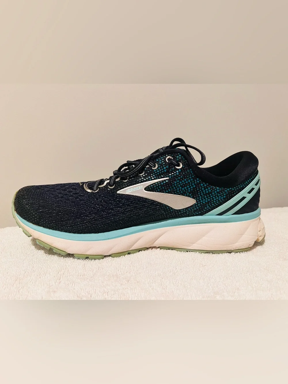 Brooks Ghost 11 Running Shoes Women’s Size 9.5 Blue Navy/Aqua 1202771B493